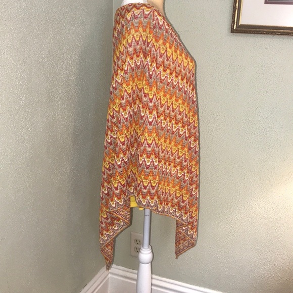Joan Vass Sedona Multicolored Cape Top Large - Picture 3 of 9
